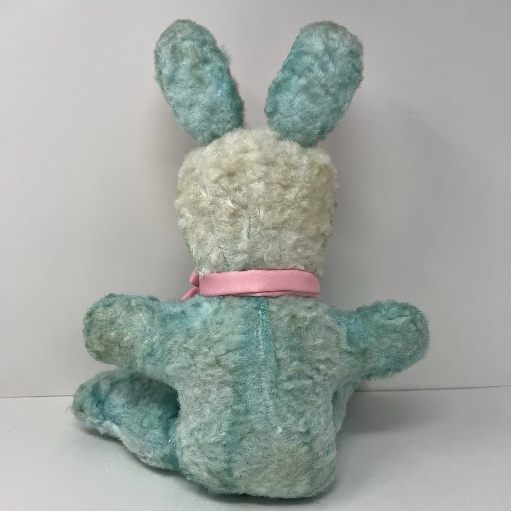 Rare Rushton Rubber Face Bunny Plush Doll 1950's Stuffed‎ Animal Toy Easter